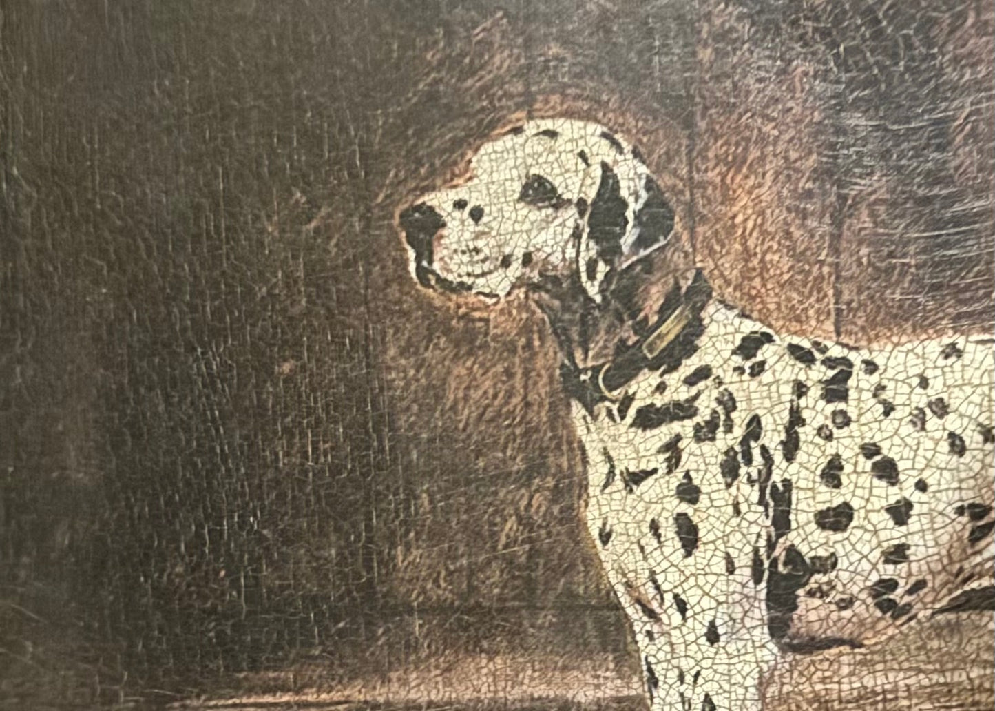 Charming Vintage Oil Painting of a Dalmatian – Circa 1960